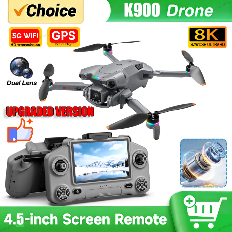New K900 MAX GPS Drone with 4K - Drone Surveying 评论和价格